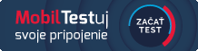 Merač internetu (vrátane aplikácie Mobiltest pre Android cez Google Play Store, pre iOS cez Apple Store)
